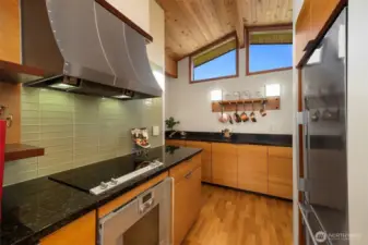 Chic kitchen remodel. Gaggenau induction cooktop & oven. Very cool!