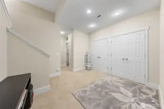 lower level entry with closet