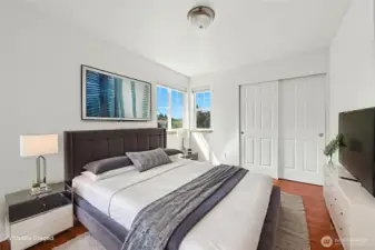 Upstairs 2nd Bedroom (virtually staged)