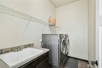 Spacious laundry room