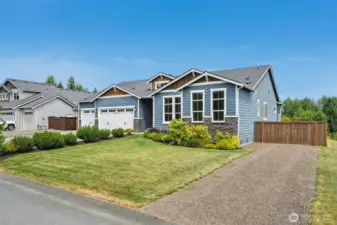 Spacious corner lot!