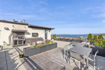 The rooftop deck will leave you breathless! From the stunning views to having a barbeque or watching a game on the outdoor television.