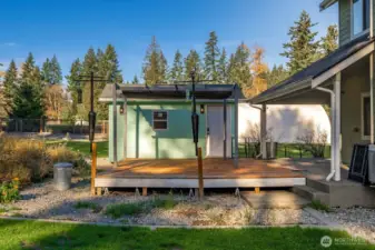 She shed with A/C and heat via a mini split.