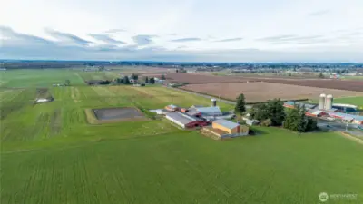 Another NW view of the land and buildings and bunker building