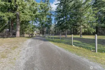 Driveway looking towards entrance/300th