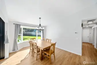 The dining room is spacious and has plenty of wall space for your furnishings. This room gets beautiful light and has views to the spacious rear yard