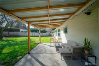 Plenty of space here for seating and your BBQ