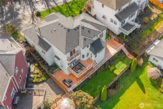 Full fenced backyard.