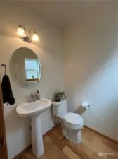 Lower level half bathrom