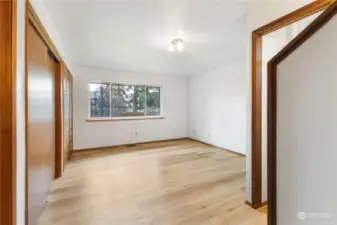 Primary bedroom with lots of storage and en-suite bath.