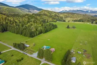 Amazing view looking east towards pasture and Sauk Mountain. A true slice of heaven here on this peaceful property that is a perfect homestead lifestyle. Great high producing well with 60gpm, 80ft deep, 37 static.