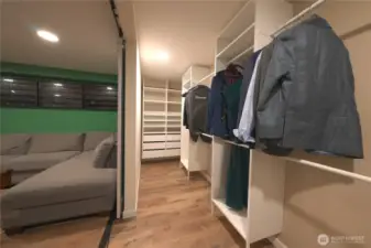 Downstairs Master Closet Huge