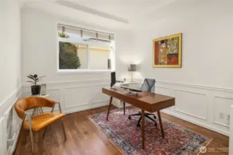 Main floor office with closet. Could be used as 5th bedroom with 3/4 bath right next door.