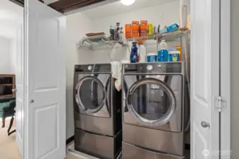 washer and dryer upstairs