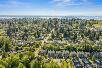 Aerial view of the community