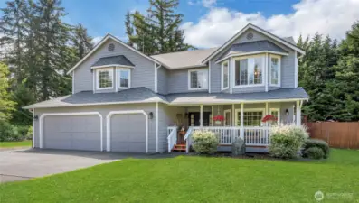 Beautiful two-story home, built in 1994, offering 3,075 sq ft of living space with 4 bedrooms plus a bonus room and a 3-car garage. Nestled on a large shy half-acre lot in a quiet cul-de-sac, the fully fenced yard features mature landscaping, exceptional privacy, and ample space for additional parking, including RV parking. A rare find with so much to offer!