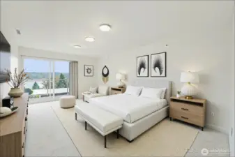 Virtual Staging of  Primary Bedroom (idea 2)