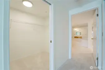 Primary Bedroom has Large Walk-in Closet