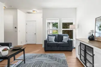 Living, Front and Garage Entry