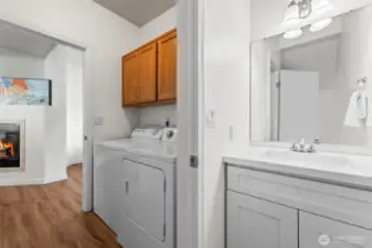 Main level 1/2 Bathroom and Laundry