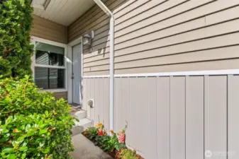 Front Door with Landscaping
