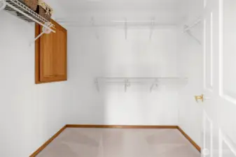 Primary closet