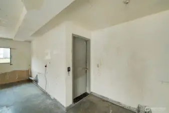 Garage entry to laundry