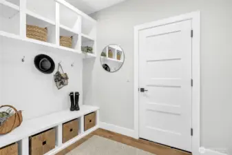 Mud room right off the 3 car garage!