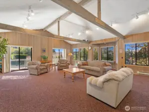 The beautiful clubhouse with kitchen.