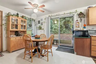 308 Dining Room with view of Back Patio