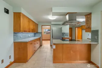 An abundance of counter space! Great for baking, entertaining or dinner parties.