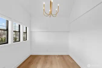 Dining room off living area!