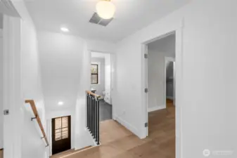 Landing area with bedrooms to the left and right!