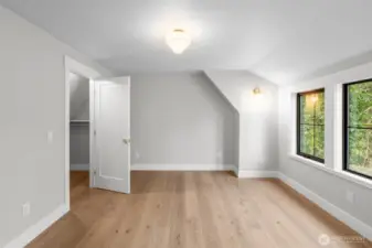 2nd bedroom upstairs with walk in closet.