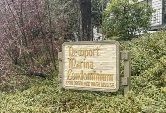 Condo community sign