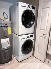 Water heater, washer & dryer closet