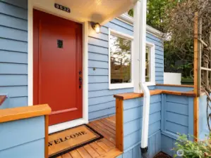 Beautifully finished front entry!