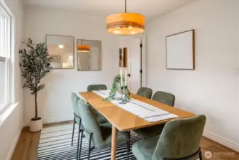 Large formal dining space.