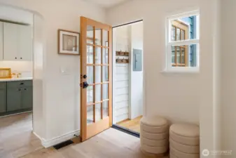 Side door to mud room and north side of the house just off of the dining room.