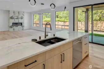Work station sink (photo of similar home in separate community)
