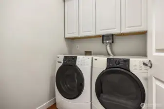 Generously sized laundry room