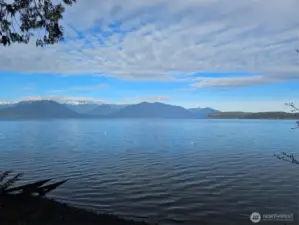View of Olympics Across Hood Canal