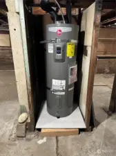 New water heater and straps