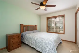 Bed 2 -- all of the bedrooms have ceiling fans!