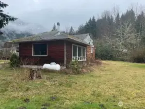 South side of house