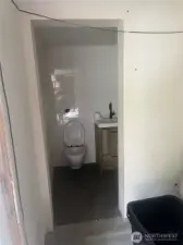 downstairs half bath