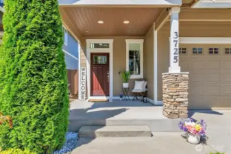 Come on in or relax on the porch on a beautiful day.