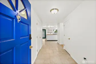 Step inside the large tiled foyer. 12'x6'