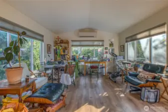 Main living area filled with light on the 2018 manufactured doublewide.