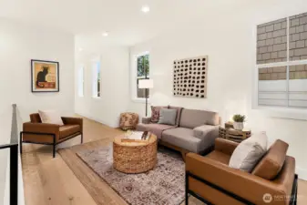 Upstairs bonus living area